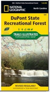 DuPont State Recreational Forest map
